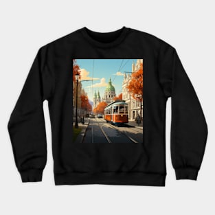 Travel to Madrid Poster Vintage Crewneck Sweatshirt